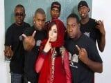 Nadia Ali soaked in black cum