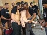 Valentina Nappi gangbanged and creampied by black guys